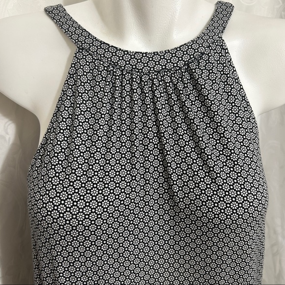 Old Navy Black and White Sleeveless Cotton Blend Maxi Dress - Picture 4 of 11